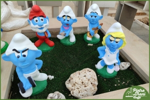 Puffi Statue da Giardino